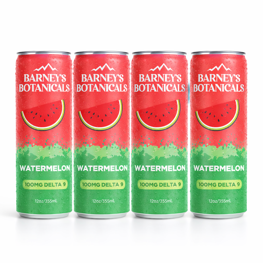 Barney's Botanicals Delta 9 THC Seltzer Can 100mg