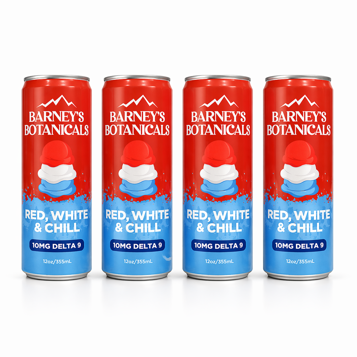 Barney's Botanicals Red, White and Chill Seltzer Can 10mg 