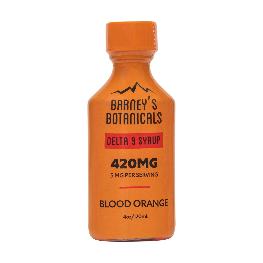 Barney's Botanticals 420ng D9 THC Syrup in Blood Orange