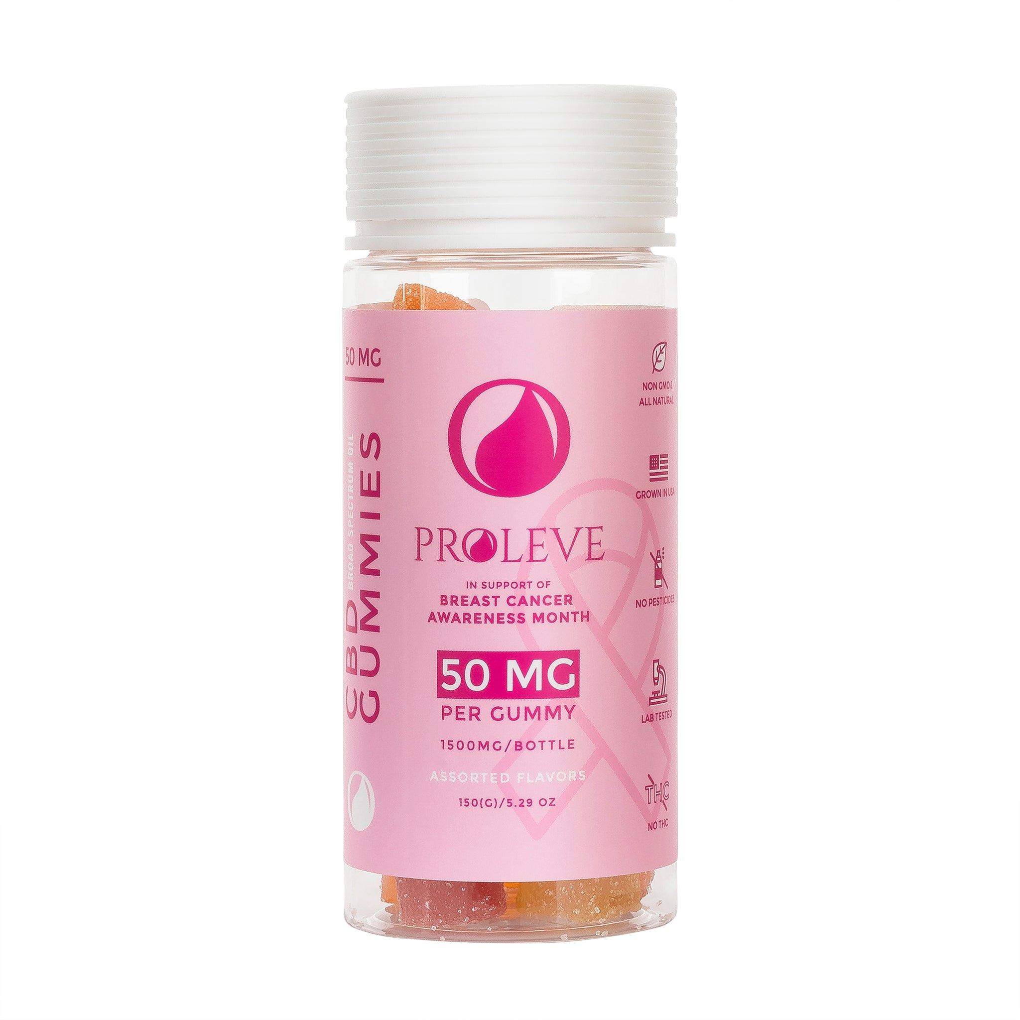 50mg Broad Spectrum CBD Gummies | Pink Edition